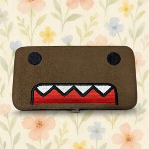Authentic Domo Wallet 2011 NHK Japan Kawaii Y2K Anime Brown Coin Purse